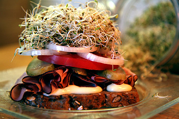 Sprout sandwich.